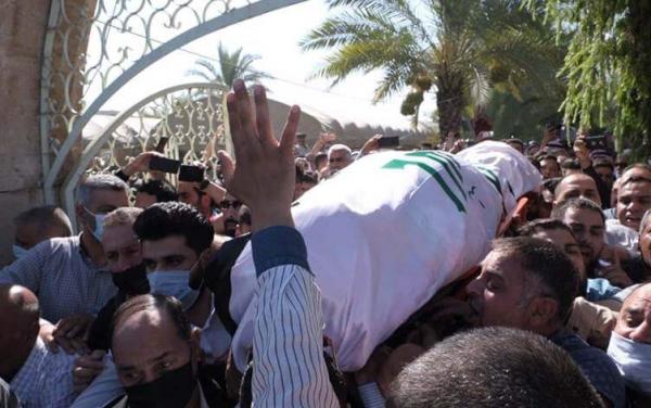 تشييع آخر وزير دفاع في نظام صدام حسين "سلطان هاشم" بعد وفاته في السجن