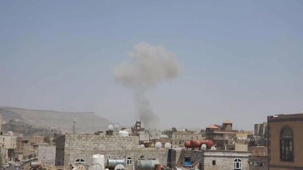 انفجار عنيف يهز العاصمة صنعاء قبل قليل (المكان المستهدف)