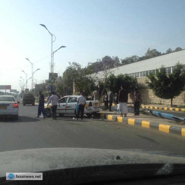 بالصور: حادث مروري في شارع الستين