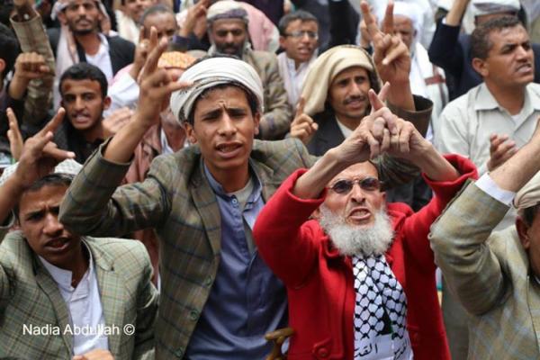 شاهد صور الحشود من شارع الستين، دعماً للإصطفاف الوطني