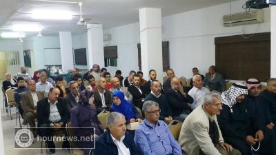 " ألقدس وتطورات الأحداث " في مجمع النقابات بالرصيفة  