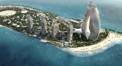 بالصور.. الصين تستنسخ «دبي الجديدة» على إحدى جزر بحرها الجنوبي