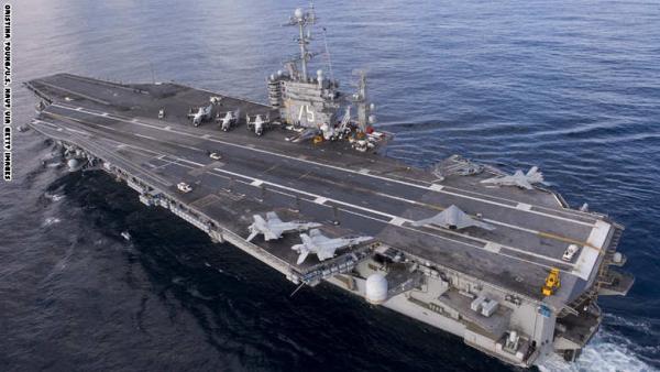 شاهد بالصور : أسطول حاملات الطائرات الأمريكية التي ترسوا على موانئ اليمن