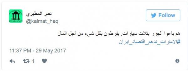 مغردون يذكرون الإمارات بجزرها المحتلة من قبل إيران: لو تبذلون نصف الجهد في اليمن وليبيا لاستعدتموها (صور)