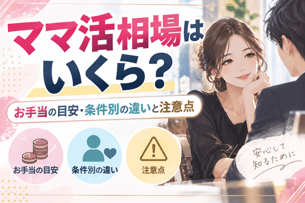 ママ活の相場はいくら？お手当の目安・条件別の違いと注意点